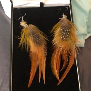 Feather earrings
